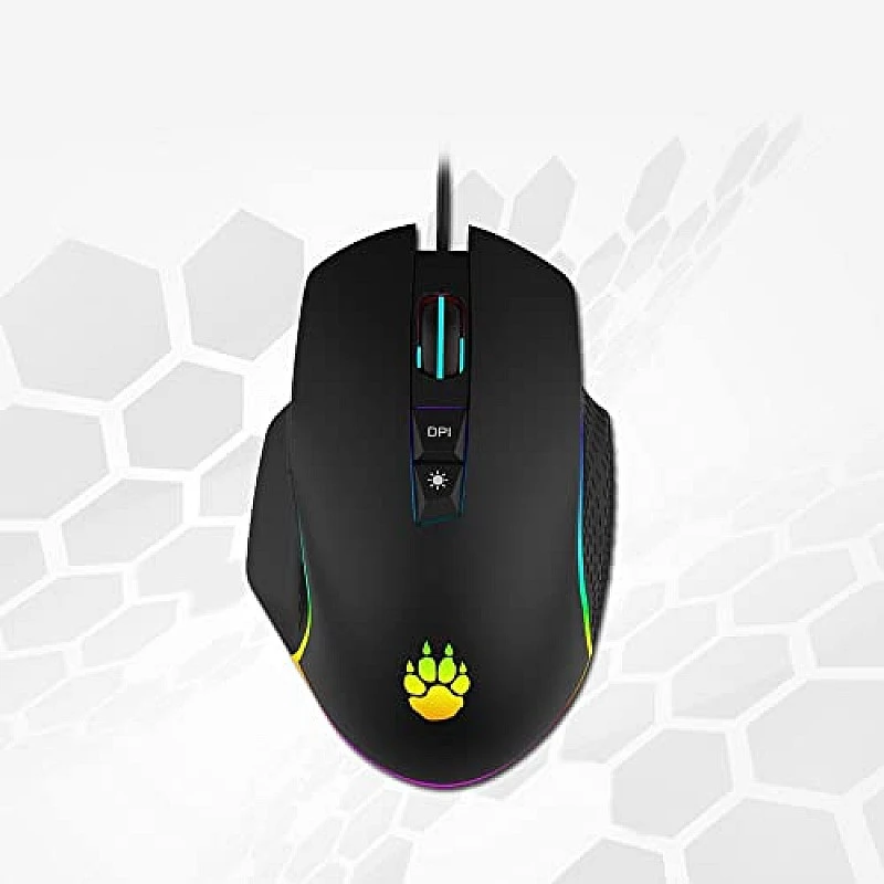 CLAW Chuff Wired Gaming Mouse, 6400 DPI with 7 Programmable Buttons via Customization Software CLAW Chuff Wired Gaming Mouse, 6400 DPI with 7 Programmable Buttons via Customization Software