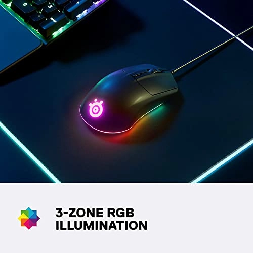 SteelSeries Rival 3 Wireless Gaming Mouse 400+ Hour Battery Life Black SteelSeries Rival 3 Wireless Gaming Mouse 400+ Hour Battery Life Black