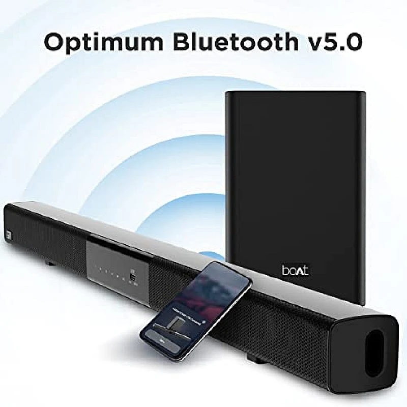 boAt Aavante Bar 1750 2.1 Channel Bluetooth Soundbar with 120W RMS Signature Sound, Wireless (Premium Black) boAt Aavante Bar 1750 2.1 Channel Bluetooth Soundbar with 120W RMS Signature Sound, Wireless (Premium Black)