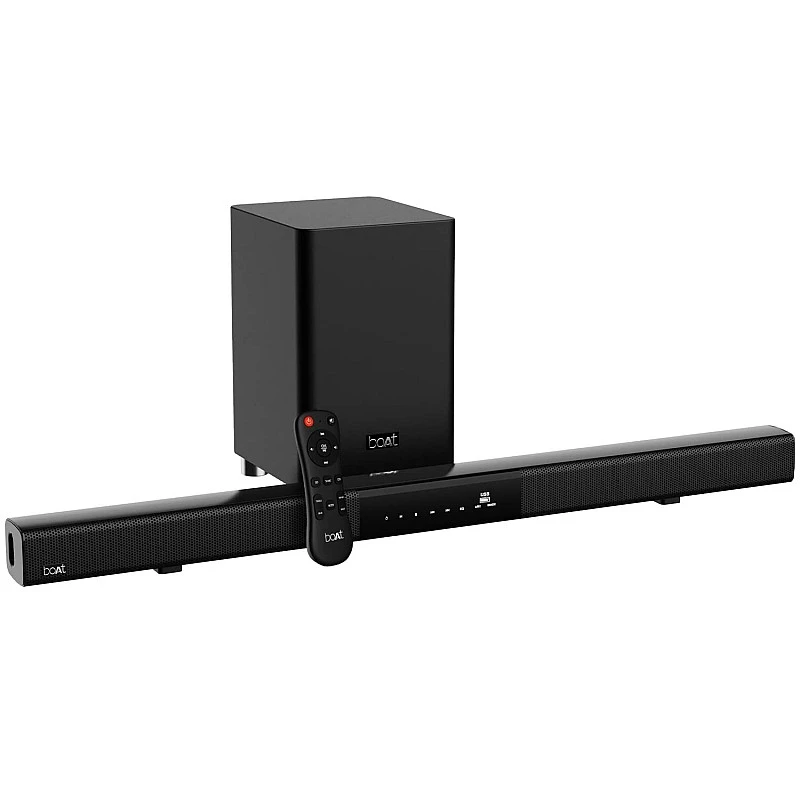 boAt Aavante Bar 1750 2.1 Channel Bluetooth Soundbar with 120W RMS Signature Sound, Wireless (Premium Black) boAt Aavante Bar 1750 2.1 Channel Bluetooth Soundbar with 120W RMS Signature Sound, Wireless (Premium Black)