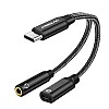 Kinsound USB C to 3.5 mm Jack Audio Adapter, Type C to 3.5mm Jack Audio Connector & PD Fast Charging Kinsound USB C to 3.5 mm Jack Audio Adapter, Type C to 3.5mm Jack Audio Connector & PD Fast Charging