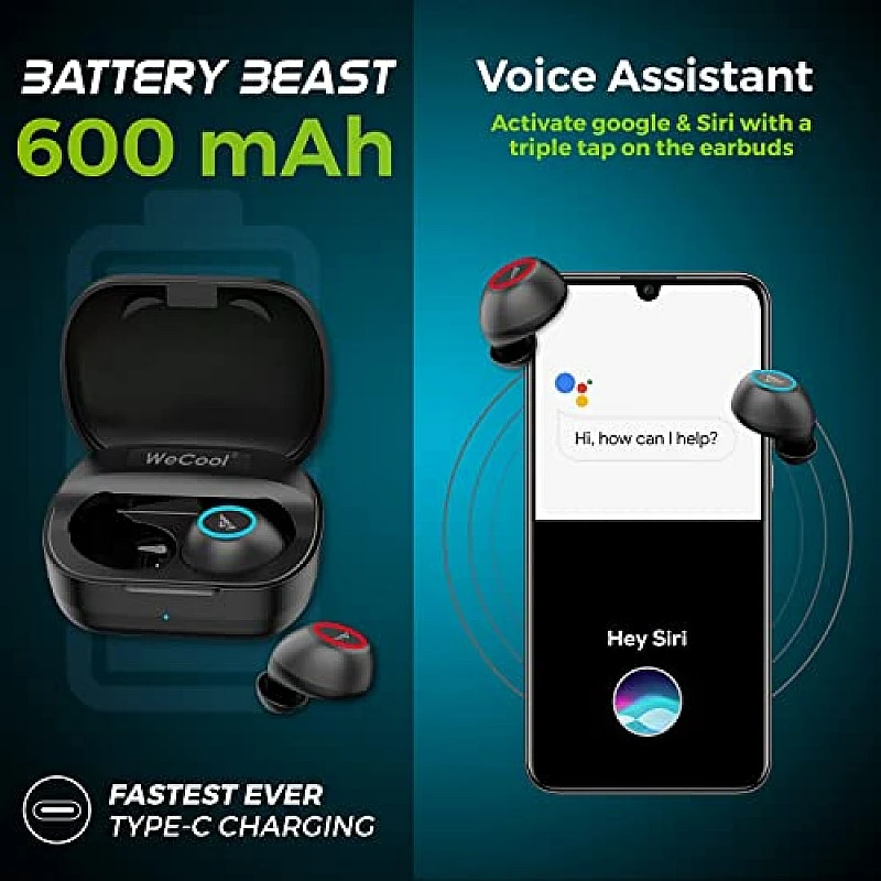 Wecool Freesolo X2 Bluetooth in Ear True Wireless Earbuds with High Bass Black Wecool Freesolo X2 Bluetooth in Ear True Wireless Earbuds with High Bass Black