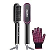 AGARO Hair Straightening Brush, Hair Straightening Comb For Women Gives Naturally Straight Hair in 5 Mins, Black, HSB2107 AGARO Hair Straightening Brush, Hair Straightening Comb For Women Gives Naturally Straight Hair in 5 Mins, Black, HSB2107