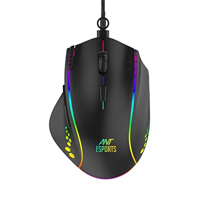 Ant Esports GM600 RGB Wired Programable Gaming Mouse Black Ant Esports GM600 RGB Wired Programable Gaming Mouse Black