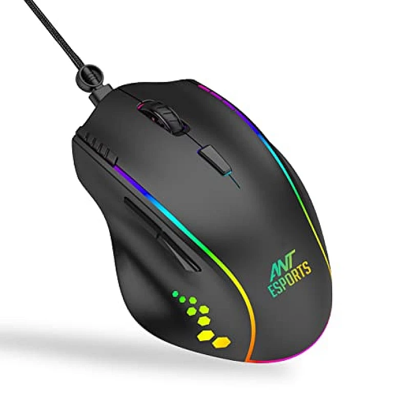 Ant Esports GM600 RGB Wired Programable Gaming Mouse Black Ant Esports GM600 RGB Wired Programable Gaming Mouse Black
