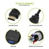 Tizum HDMI to VGA Adapter/Connector/Converter Cable 1080P (Male to Female) Compact Design Black Tizum HDMI to VGA Adapter/Connector/Converter Cable 1080P (Male to Female) Compact Design Black