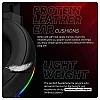 Cosmic Byte Proteus Headset Dual Input USB and 3.5mm, 7.1 Surround Sound, RGB LED, ENC Microphone Black Cosmic Byte Proteus Headset Dual Input USB and 3.5mm, 7.1 Surround Sound, RGB LED, ENC Microphone Black
