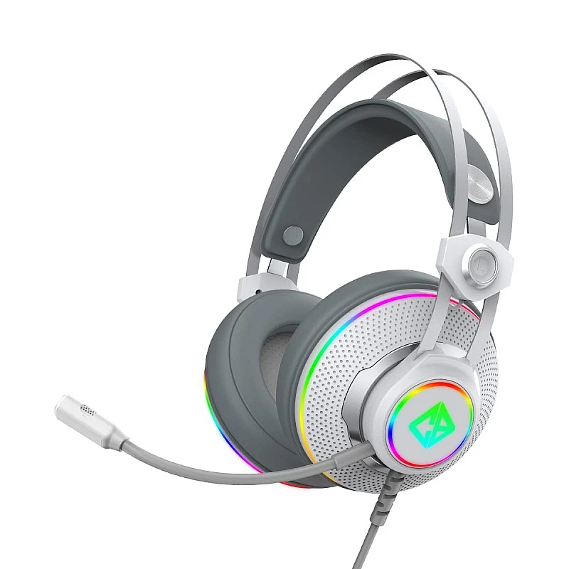 Cosmic Byte Proteus Headset Dual Input USB and 3.5mm, 7.1 Surround Sound, RGB LED, ENC Microphone White Cosmic Byte Proteus Headset Dual Input USB and 3.5mm, 7.1 Surround Sound, RGB LED, ENC Microphone White