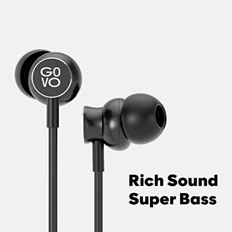 GOVO GOKIXX 410 Bluetooth Wireless Neckband in Ear Earphone - 8H Battery (Platinum Black) GOVO GOKIXX 410 Bluetooth Wireless Neckband in Ear Earphone - 8H Battery (Platinum Black)