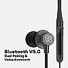 GOVO GOKIXX 900 Bluetooth Wireless Neckband in Ear Earphones with Mic, 12H Playtime Platinum Black GOVO GOKIXX 900 Bluetooth Wireless Neckband in Ear Earphones with Mic, 12H Playtime Platinum Black