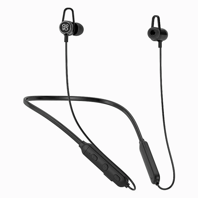 GOVO GOKIXX 421 Bluetooth Wireless Neckband in Ear Earphone with Mic (Platinum Black) GOVO GOKIXX 421 Bluetooth Wireless Neckband in Ear Earphone with Mic (Platinum Black)