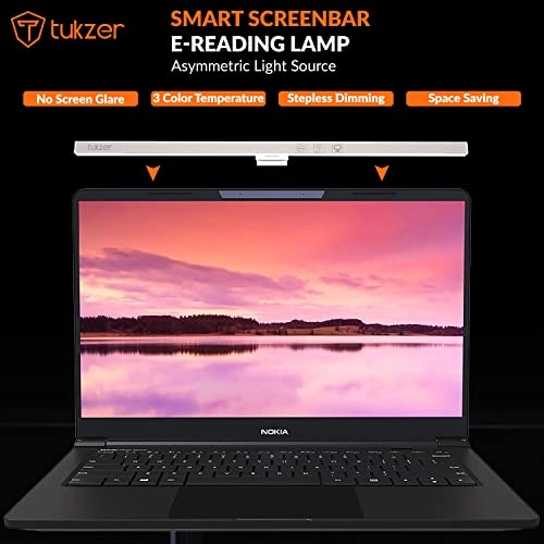 Tukzer 13-Inch Laptop Screen Light Bar with Smart Touch Sensor USB Powered 5W LED E-Reading Lamp 3 Color Temperature Black Tukzer 13-Inch Laptop Screen Light Bar with Smart Touch Sensor USB Powered 5W LED E-Reading Lamp 3 Color Temperature Black