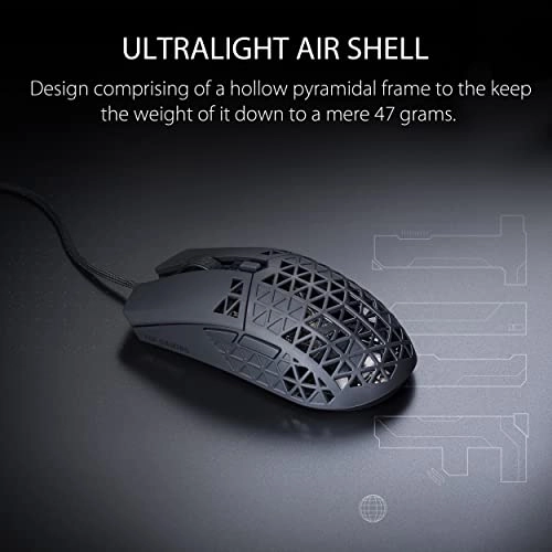 ASUS TUF USB Gaming M4 Air Lightweight Wired Gaming Mouse with 16, 000 DPI Sensor, six programmable Buttons