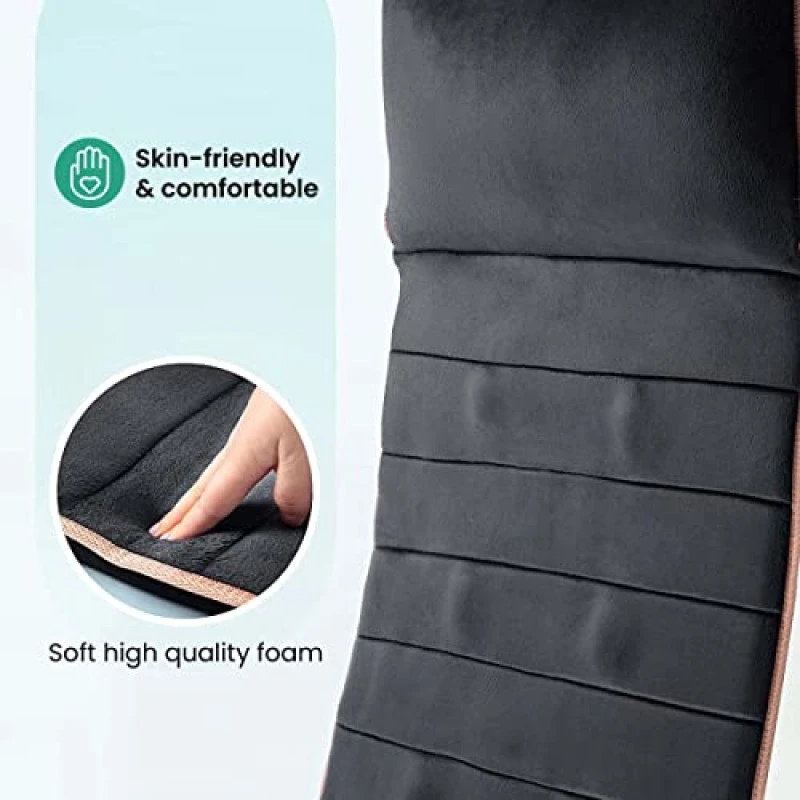 AGARO M8754 Massage Mat with Lukewarm Heat-10 Motors Vibrating Massage Mattress Pad with 2 Heating Pads for Back Grey AGARO M8754 Massage Mat with Lukewarm Heat-10 Motors Vibrating Massage Mattress Pad with 2 Heating Pads for Back Grey