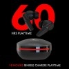 Wings Phantom 105 Wireless in Ear Earbuds with Mic (Black)