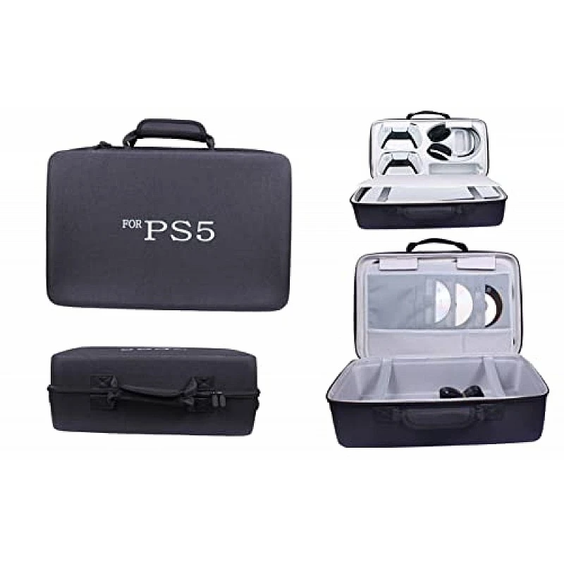 New World Storage Bag for PS5 Waterproof Shoulder Bag Black New World Storage Bag for PS5 Waterproof Shoulder Bag Black