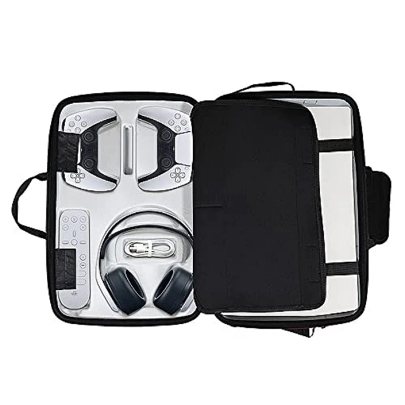 New World Storage Bag for PS5 Waterproof Shoulder Bag Black New World Storage Bag for PS5 Waterproof Shoulder Bag Black
