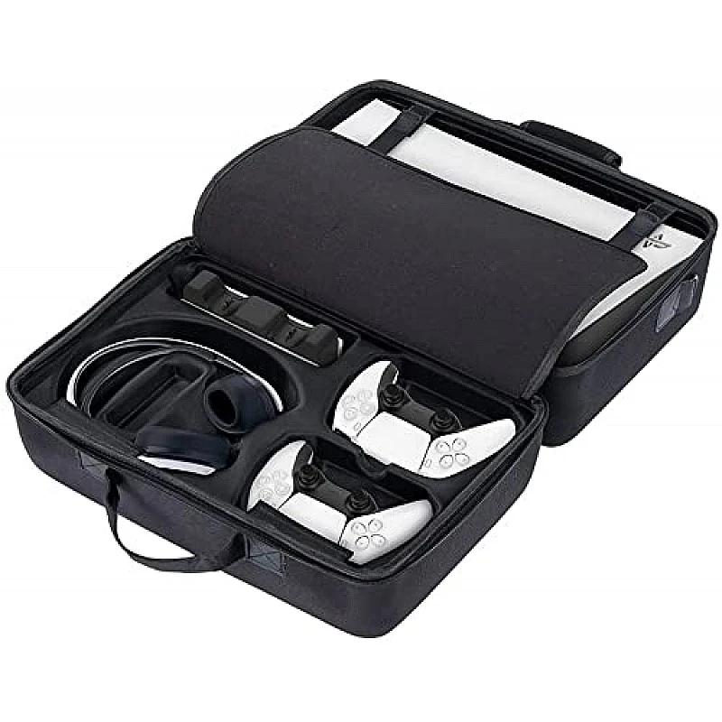 New World Storage Bag for PS5 Waterproof Shoulder Bag Black New World Storage Bag for PS5 Waterproof Shoulder Bag Black