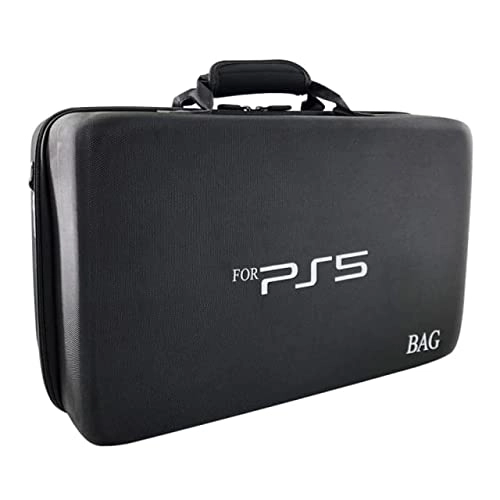 New World Storage Bag for PS5 Waterproof Shoulder Bag Black New World Storage Bag for PS5 Waterproof Shoulder Bag Black