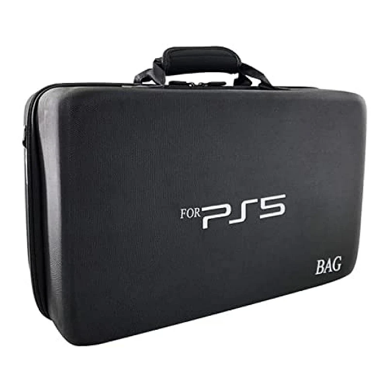 New World Storage Bag for PS5 Waterproof Shoulder Bag Black New World Storage Bag for PS5 Waterproof Shoulder Bag Black