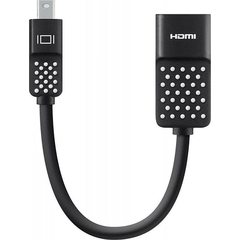 Belkin Mini Display Port to HDMI Adapter 4K Compatible with Laptop - Black Belkin Mini Display Port to HDMI Adapter 4K Compatible with Laptop - Black