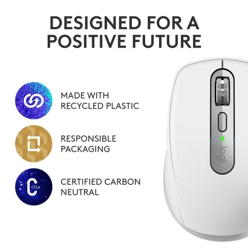 Logitech MX Anywhere 3 Compact Performance Mouse Wireless, 4000DPI Sensor, USB-C, Bluetooth,- Graphite