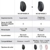 Logitech MX Anywhere 3 Compact Performance Mouse Wireless, 4000DPI Sensor, USB-C, Bluetooth,- Graphite