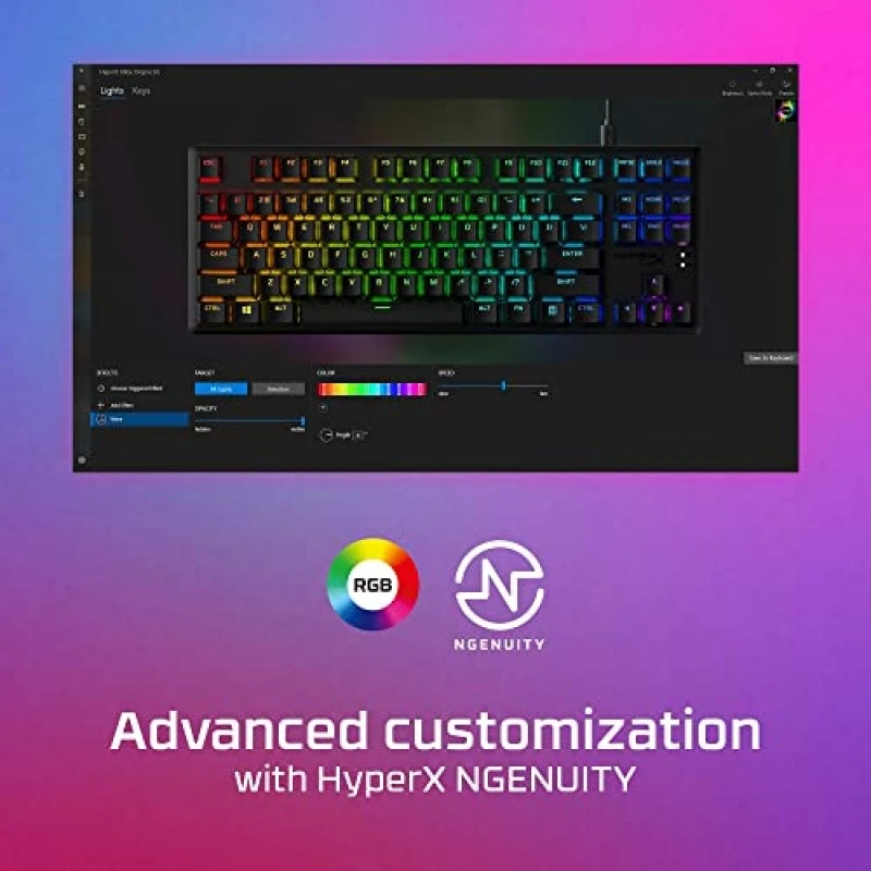 HyperX Alloy Origins 65 Mechanical Gaming Keyboard Aqua Switch Black HyperX Alloy Origins 65 Mechanical Gaming Keyboard Aqua Switch Black