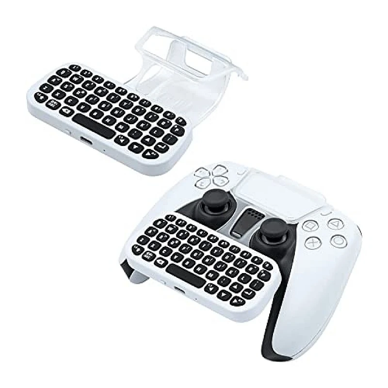New World Wireless Controller Keyboard for PS5 White New World Wireless Controller Keyboard for PS5 White