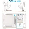 Tarkan Portable Folding Laptop Desk for Bed, Lapdesk with Handle, Drawer, Cup and Mobile Tablet Holder for Study, Eating, Work (Beige) Tarkan Portable Folding Laptop Desk for Bed, Lapdesk with Handle, Drawer, Cup and Mobile Tablet Holder for Study, Eating, Work (Beige)