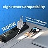 Portronics Power Plate 6 with 4 USB Port + 5 Power Sockets Extension Board, 2500W Power Converter, Cord Length 3Mtr (Black) Portronics Power Plate 6 with 4 USB Port + 5 Power Sockets Extension Board, 2500W Power Converter, Cord Length 3Mtr (Black)