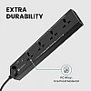 Portronics Power Plate 6 with 4 USB Port + 5 Power Sockets Extension Board, 2500W Power Converter, Cord Length 3Mtr (Black) Portronics Power Plate 6 with 4 USB Port + 5 Power Sockets Extension Board, 2500W Power Converter, Cord Length 3Mtr (Black)