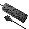 Portronics Power Plate 6 with 4 USB Port + 5 Power Sockets Extension Board, 2500W Power Converter, Cord Length 3Mtr (Black) Portronics Power Plate 6 with 4 USB Port + 5 Power Sockets Extension Board, 2500W Power Converter, Cord Length 3Mtr (Black)