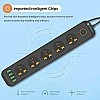Portronics Power Plate 6 with 4 USB Port + 5 Power Sockets Extension Board, 2500W Power Converter, Cord Length 3Mtr (Black) Portronics Power Plate 6 with 4 USB Port + 5 Power Sockets Extension Board, 2500W Power Converter, Cord Length 3Mtr (Black)