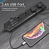 Portronics Power Plate 6 with 4 USB Port + 5 Power Sockets Extension Board, 2500W Power Converter, Cord Length 3Mtr (Black) Portronics Power Plate 6 with 4 USB Port + 5 Power Sockets Extension Board, 2500W Power Converter, Cord Length 3Mtr (Black)