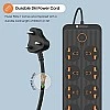 Portronics Power Plate 6 with 4 USB Port + 5 Power Sockets Extension Board, 2500W Power Converter, Cord Length 3Mtr (Black) Portronics Power Plate 6 with 4 USB Port + 5 Power Sockets Extension Board, 2500W Power Converter, Cord Length 3Mtr (Black)