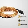 GIZGA essentials Copper LED Fairy String Lights with USB, High Brightness Party Light, 3 Meter, Warm White, Pack of 5 GIZGA essentials Copper LED Fairy String Lights with USB, High Brightness Party Light, 3 Meter, Warm White, Pack of 5