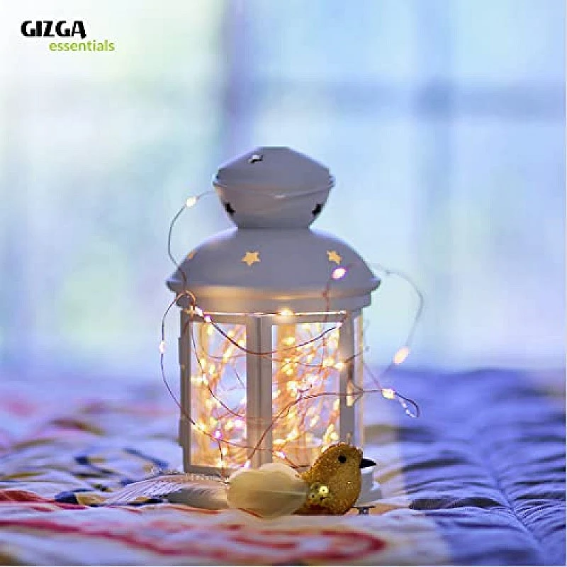 GIZGA essentials Copper LED Fairy String Lights with USB, High Brightness Party Light, 3 Meter, Warm White, Pack of 5 GIZGA essentials Copper LED Fairy String Lights with USB, High Brightness Party Light, 3 Meter, Warm White, Pack of 5