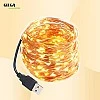 GIZGA essentials Copper LED Fairy String Lights with USB, High Brightness Party Light, 3 Meter, Warm White, Pack of 5 GIZGA essentials Copper LED Fairy String Lights with USB, High Brightness Party Light, 3 Meter, Warm White, Pack of 5