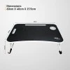 Gizga Essentials Stylish Multi-Purpose Portable Laptop Tabel Ergonomic Black Gizga Essentials Stylish Multi-Purpose Portable Laptop Tabel Ergonomic Black
