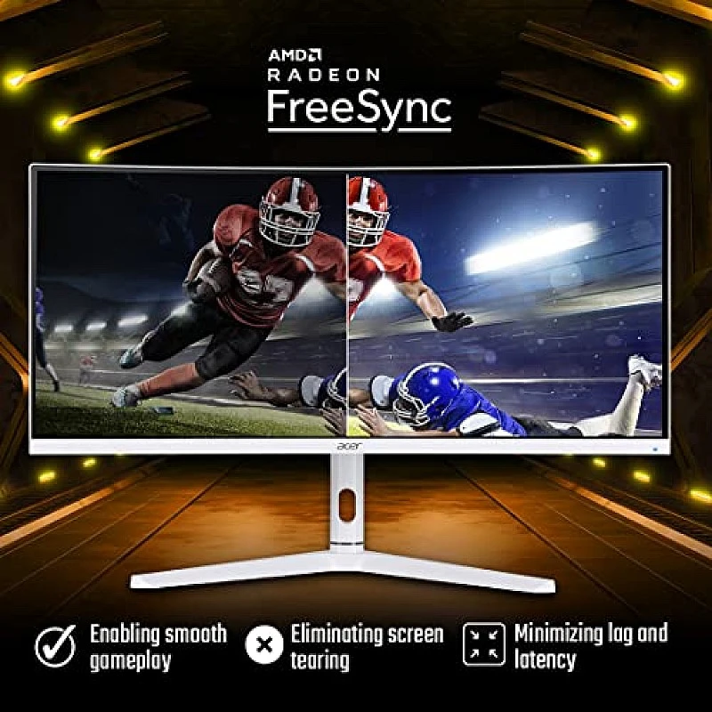Acer XZ306CX 29.5 Inch (74.93 Cm) Ultrawide 21:9 1500R Curve 2560 X 1080 Pixels LCD Monitor White Acer XZ306CX 29.5 Inch (74.93 Cm) Ultrawide 21:9 1500R Curve 2560 X 1080 Pixels LCD Monitor White