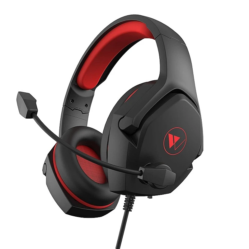 Wings Vader 100, with 40mm Drivers, 3D Surround Sound, adjustible mic Wired Gaming On Ear Headset (Red, On The Ear) Wings Vader 100, with 40mm Drivers, 3D Surround Sound, adjustible mic Wired Gaming On Ear Headset (Red, On The Ear)