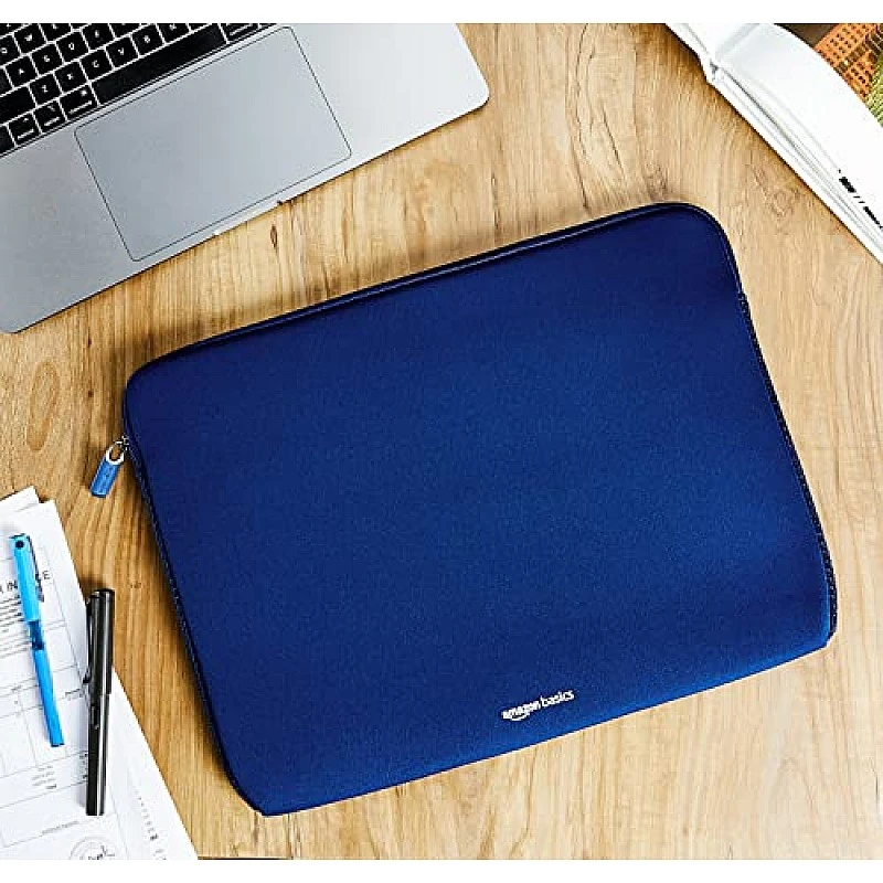 AmazonBasics Laptop Sleeve Case Cover Pouch for 13-Inch(33.02 Cm), 13.3-Inch (33.78 Cm) Laptop for Men & Women (Blue) AmazonBasics Laptop Sleeve Case Cover Pouch for 13-Inch(33.02 Cm), 13.3-Inch (33.78 Cm) Laptop for Men & Women (Blue)