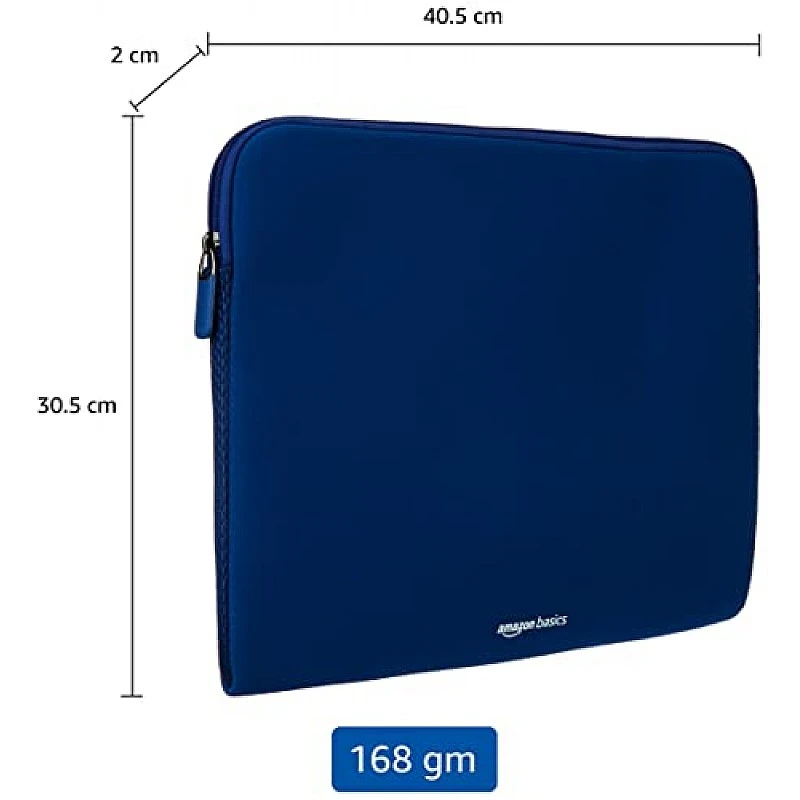 AmazonBasics Laptop Sleeve Case Cover Pouch for 13-Inch(33.02 Cm), 13.3-Inch (33.78 Cm) Laptop for Men & Women (Blue) AmazonBasics Laptop Sleeve Case Cover Pouch for 13-Inch(33.02 Cm), 13.3-Inch (33.78 Cm) Laptop for Men & Women (Blue)