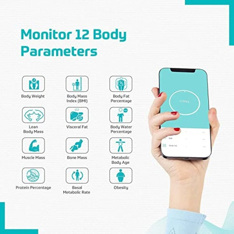 beatXP Smart Bluetooth BMI Weight Machine for Body Weight with 12 Essential Body Parameters beatXP Smart Bluetooth BMI Weight Machine for Body Weight with 12 Essential Body Parameters