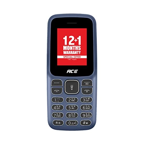 Itel Ace 2 with a 1.8-inch Display Size 1000 mAh Battery, Bluetooth Deep Blue