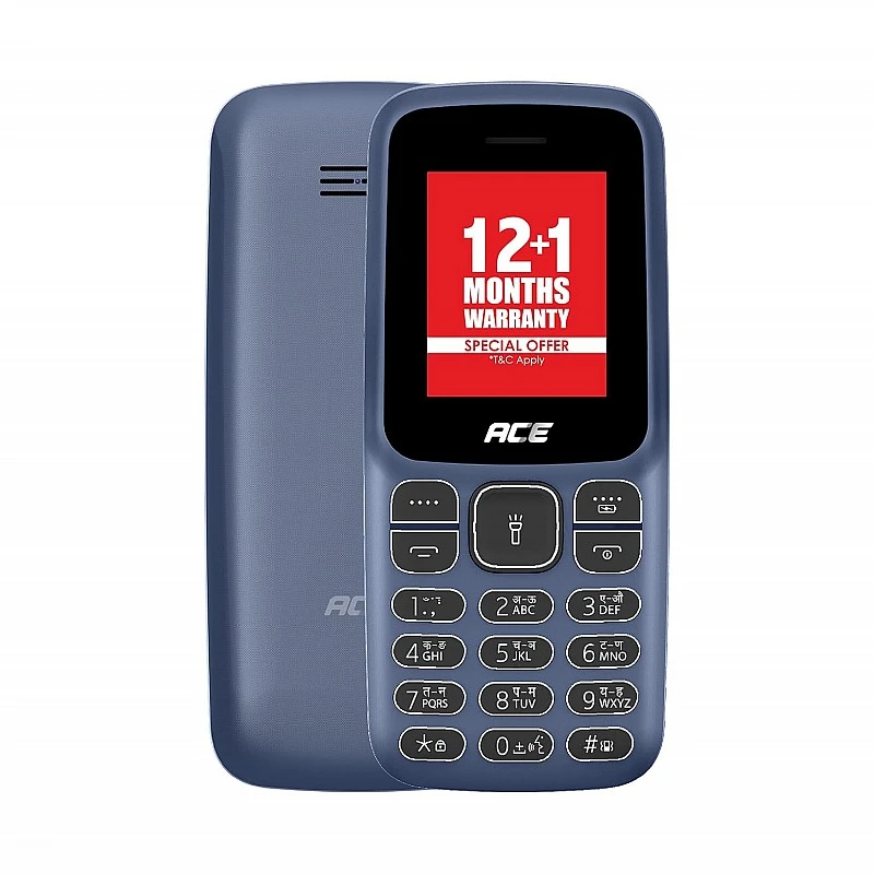Itel Ace 2 with a 1.8-inch Display Size 1000 mAh Battery, Bluetooth Deep Blue Itel Ace 2 with a 1.8-inch Display Size 1000 mAh Battery, Bluetooth Deep Blue