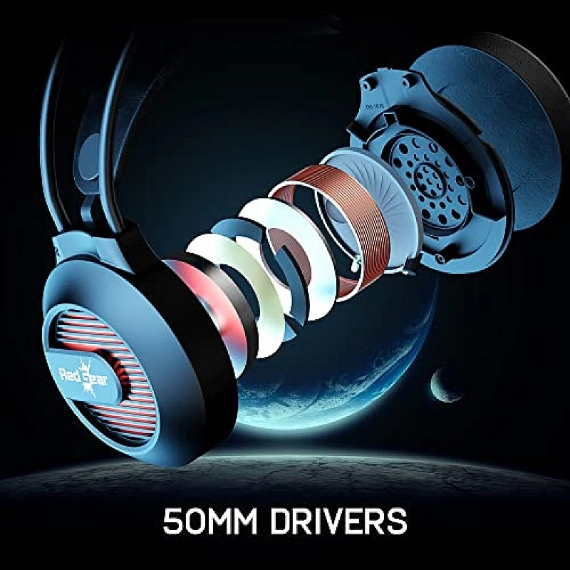 Redgear Shadow Helm Gaming Wired Over Ear Headset with Mic with 50Mm Drivers, Superior Fit, Vox Technology and Multi-Purpose Audio Jack (Black) Redgear Shadow Helm Gaming Wired Over Ear Headset with Mic with 50Mm Drivers, Superior Fit, Vox Technology and Multi-Purpose Audio Jack (Black)