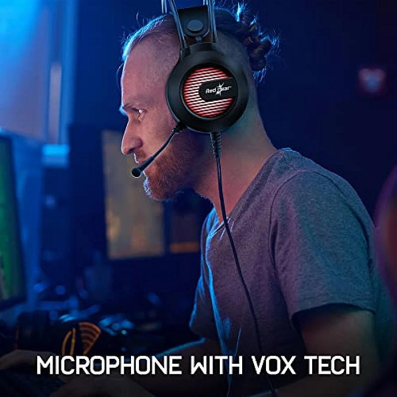 Redgear Shadow Helm Gaming Wired Over Ear Headset with Mic with 50Mm Drivers, Superior Fit, Vox Technology and Multi-Purpose Audio Jack (Black) Redgear Shadow Helm Gaming Wired Over Ear Headset with Mic with 50Mm Drivers, Superior Fit, Vox Technology and Multi-Purpose Audio Jack (Black)