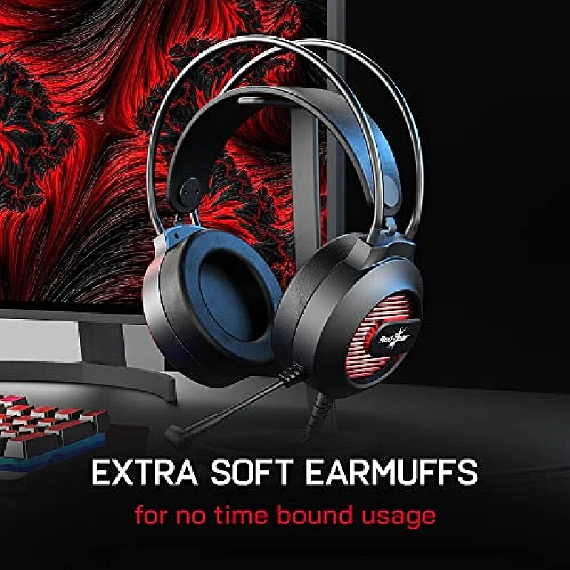 Redgear Shadow Helm Gaming Wired Over Ear Headset with Mic with 50Mm Drivers, Superior Fit, Vox Technology and Multi-Purpose Audio Jack (Black) Redgear Shadow Helm Gaming Wired Over Ear Headset with Mic with 50Mm Drivers, Superior Fit, Vox Technology and Multi-Purpose Audio Jack (Black)